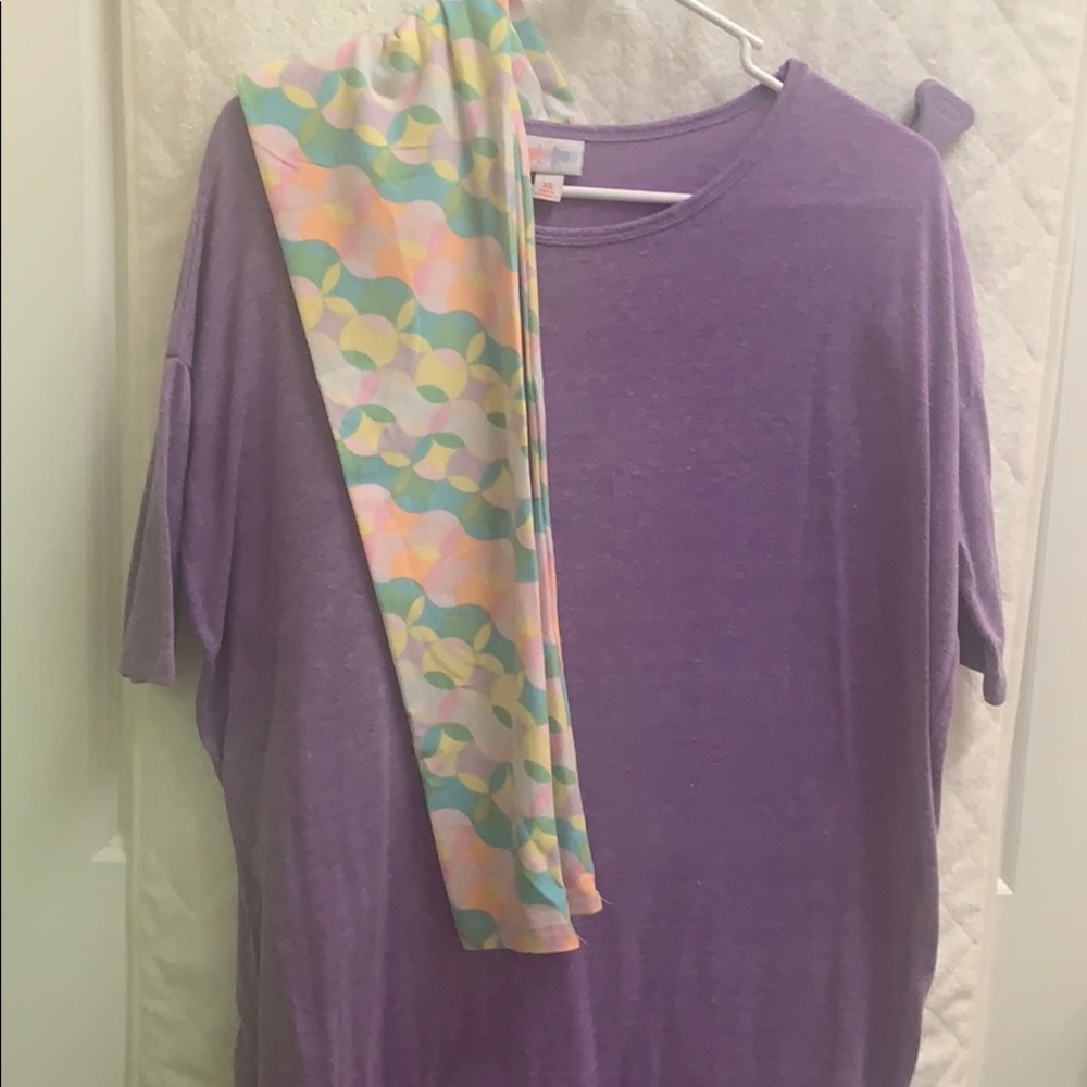 Lularoe XS Irma with OS leggings